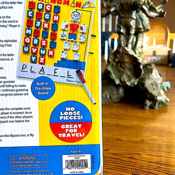 NWTMelissa&Doug FlipToWinWooden GameHangmanStill In WrapperAges6+Fun&Educational - Picture 7 of 10